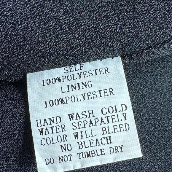 Pinch Dress Womens Size large chiffon tiered ruffle sheer long sleeve mini Smock - Picture 10 of 12